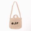 Olaf Hussein | Olaf Hussein Olaf Mini Crochet Tote Off White