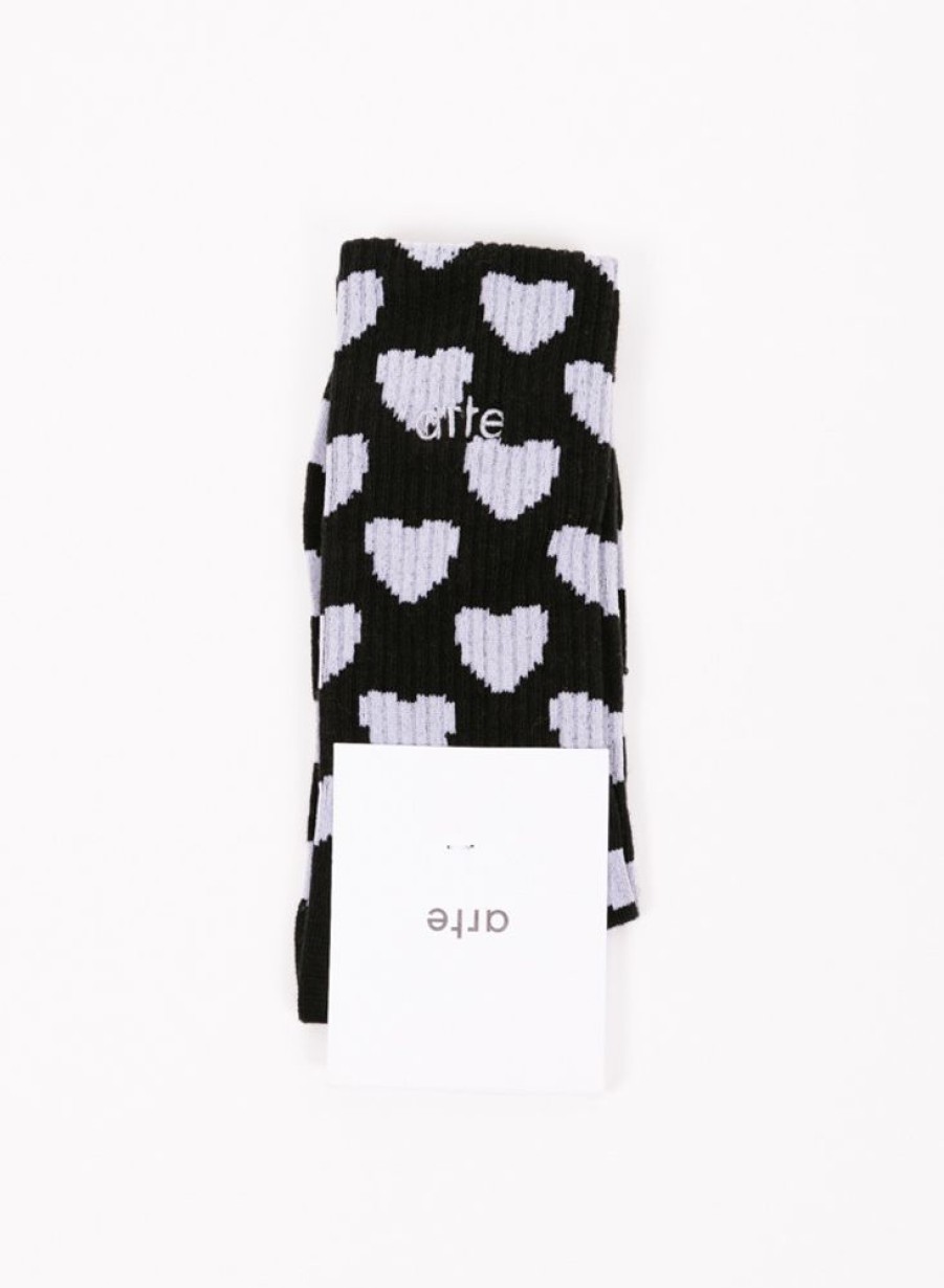 Arte | Arte Allover Socks Logo Black/White