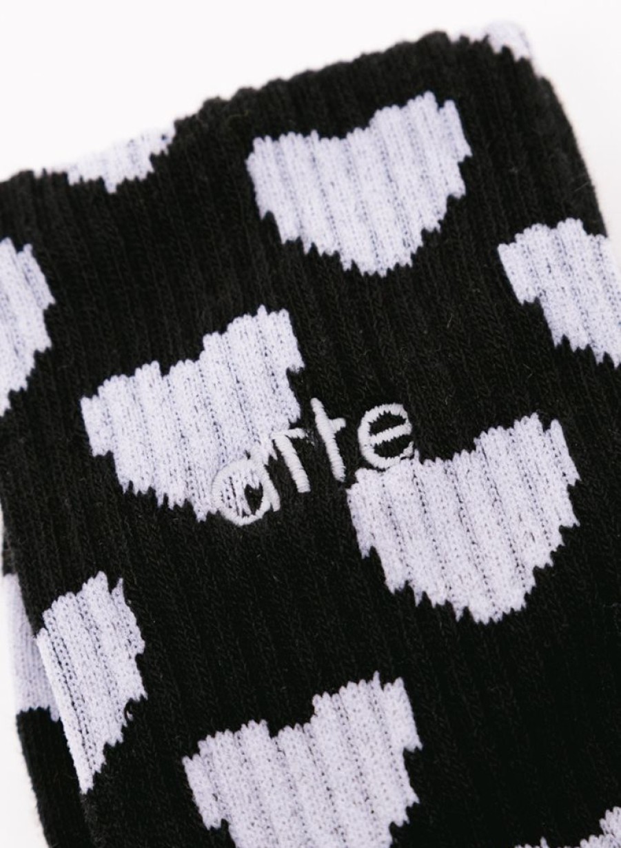 Arte | Arte Allover Socks Logo Black/White